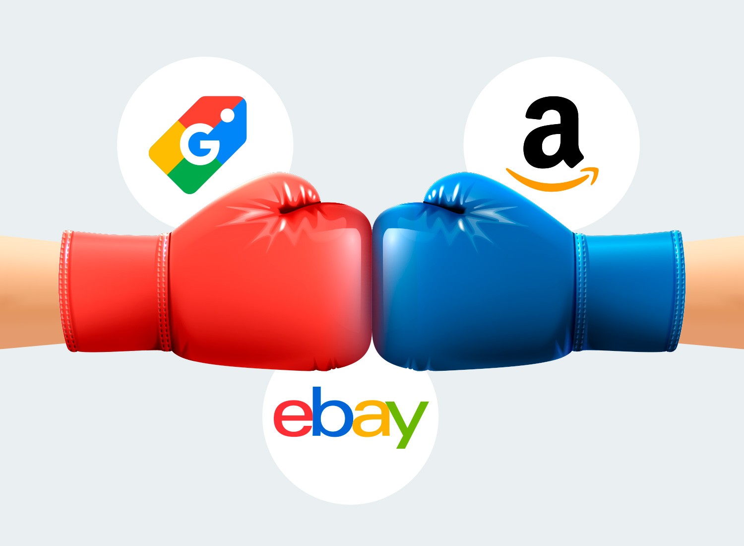 Featured image for “Google Shopping vs. Amazon vs. ebay – Kampf um die Vorherrschaft im Online-Shopping”