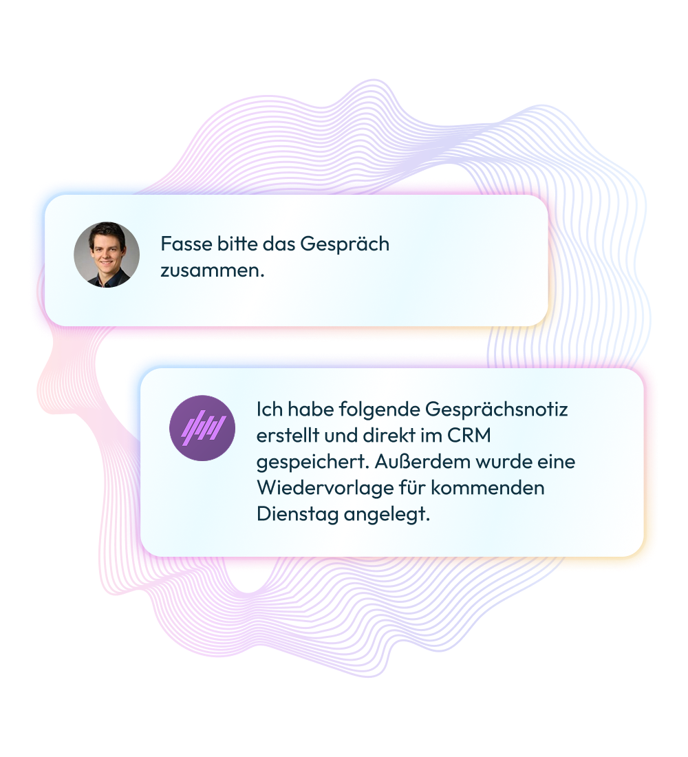 CRM automatisch aktualisieren mit Voice KI