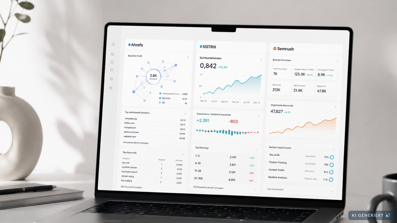 Featured image for “Ahrefs, SISTRIX oder Semrush? Welches SEO-Tool passt zu welchem Einsatz?”