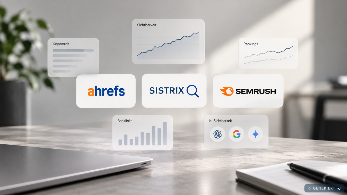 Plattformen ahrefs, sistrix und semrush
